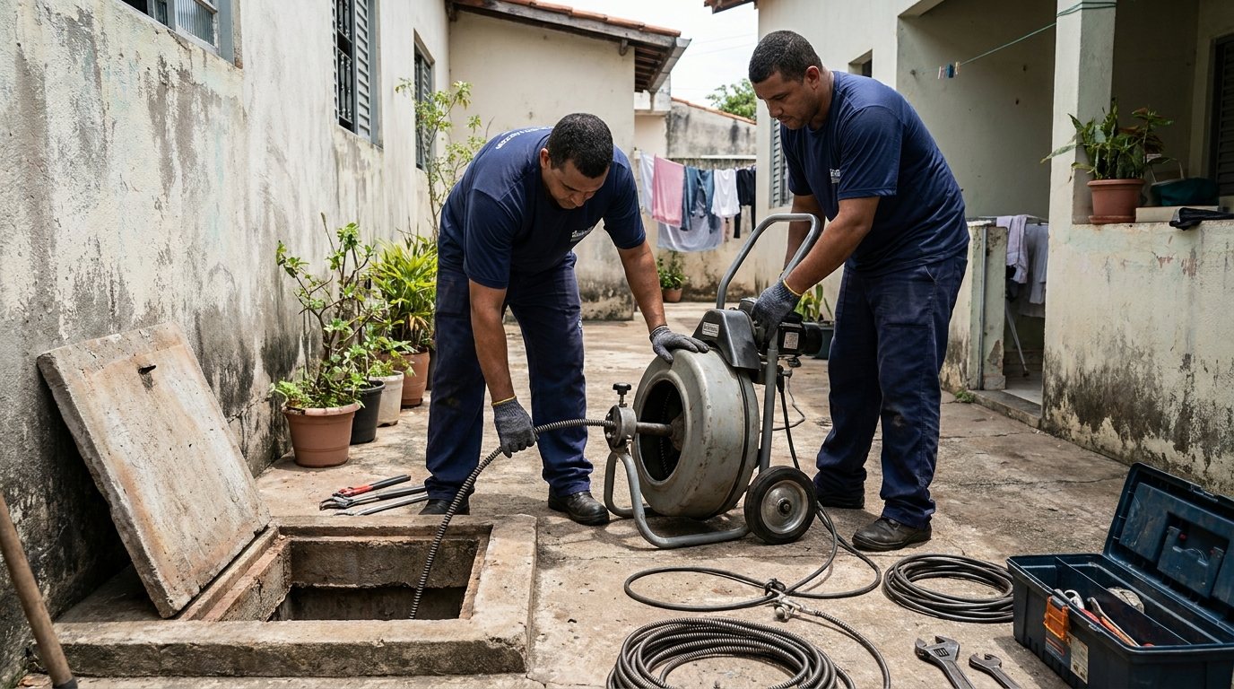 Esgoto Vazando no Quintal ou Garagem em São Bernardo do Campo‑SP