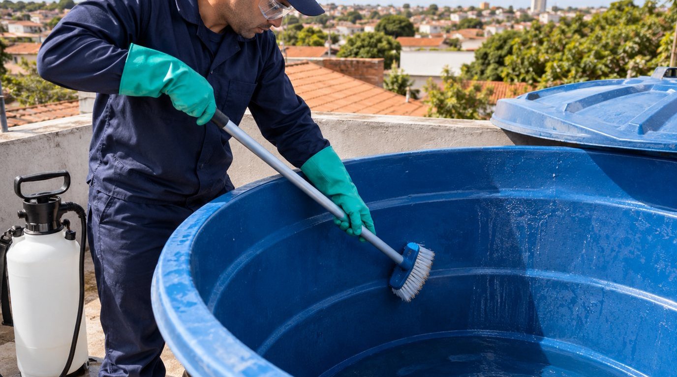 Higienização de Caixa d'Água em São Bernardo do Campo‑SP
